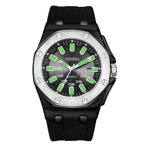 Montre Lumineuse Multifonctionnelle Pour Homme-Bracelet En Silicone,My-052 De Black