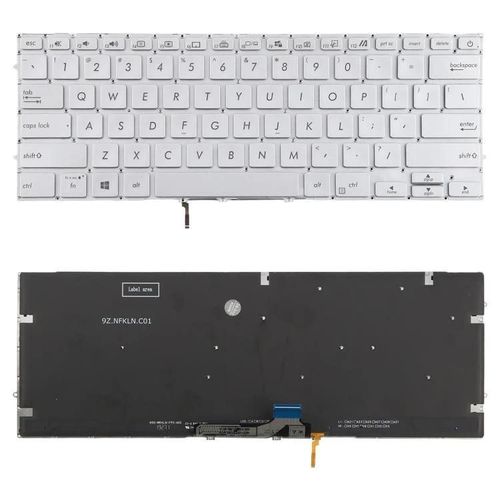 Clavier d'ordinateur portable rétroéclairé version US pour Asus UX431 X431 V431 K431 S431 X431FAC UX431U UX431F U4500F