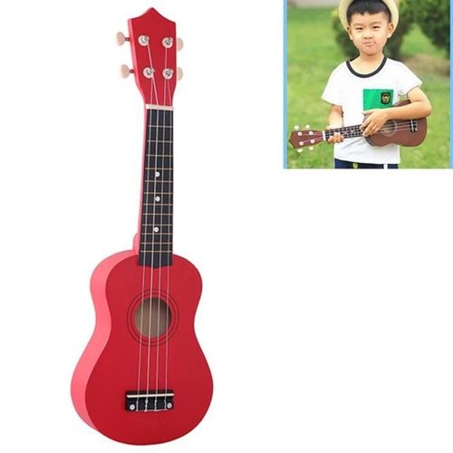 Ukulélé Tilleul 21 Pouces Pour Enfants-Hm100,Instrument De Musique Rouge