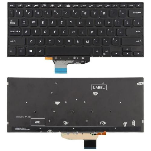 Clavier d'ordinateur portable rétroéclairé version américaine pour Asus VivoBook S14 K430 A430 X430 S403 S4300F S4300U Noir