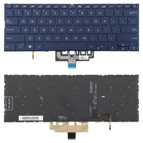 Clavier d'ordinateur portable rétroéclairé version US pour Asus ZenBook 14 UX434 UX434F UX434FA UX434FL UX434FLC