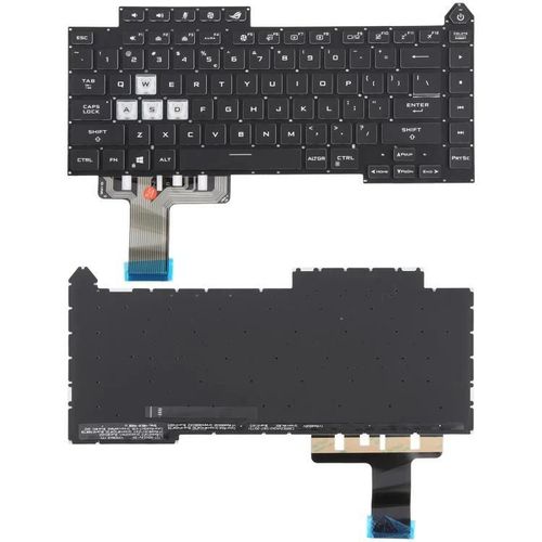 Clavier d'ordinateur portable rétroéclairé coloré version américaine pour Asus ROG Strix G15 G513 G513Q G513QM G513QY G533