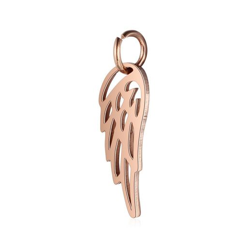 Breloques Ailes En Acier Inoxydable, Argent, Or, Or Rose, 3 Documents, Bijoux De Bricolage, Collier De Direction, Bracelet, Vente En Gros, 10 Pièces