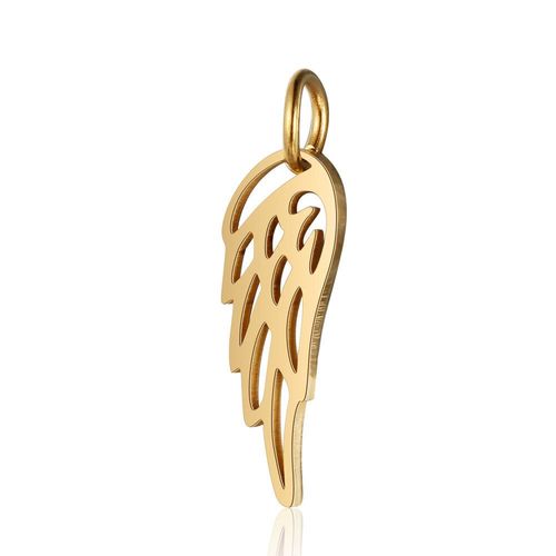 Breloques Ailes En Acier Inoxydable, Argent, Or, Or Rose, 3 Documents, Bijoux De Bricolage, Collier De Direction, Bracelet, Vente En Gros, 10 Pièces