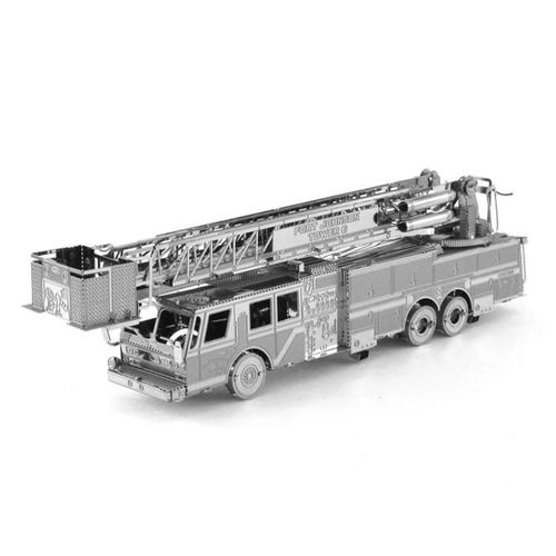 Maquette De Camion De Pompiers-Puzzle D'assemblage En Métal 3d De