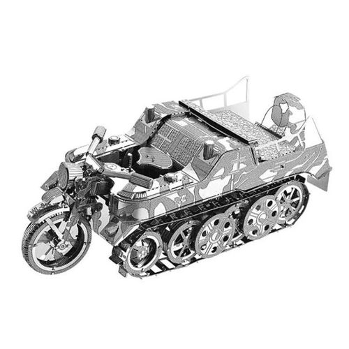Maquette De Moto Half-Track-Puzzle D'assemblage En Métal 3d