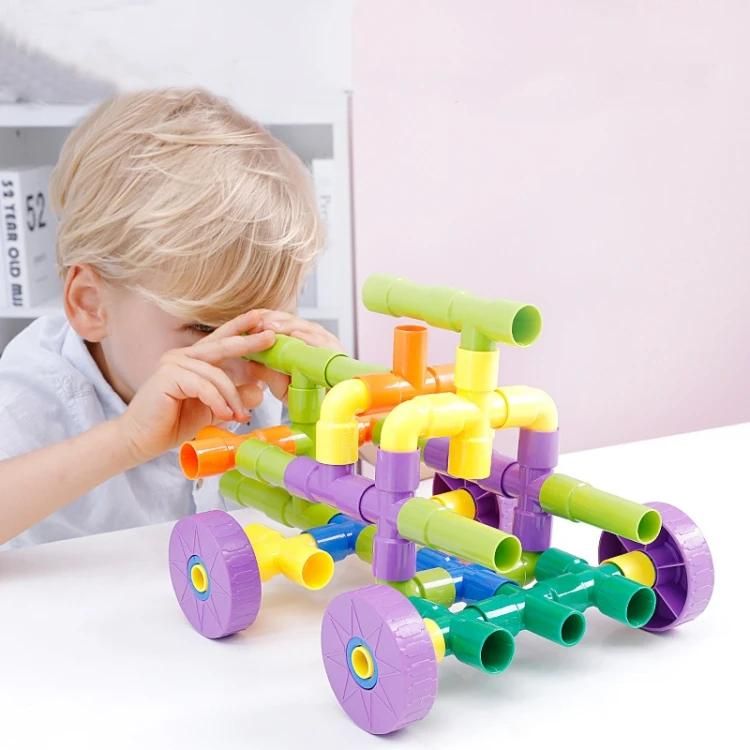 Blocs de construction éducatifs pour enfants-72 pcs Ensemble de jouets en plastique
