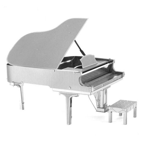 Maquette De Piano En Métal 3d-Jouet De Puzzle D'instrument De Musique Diy Par