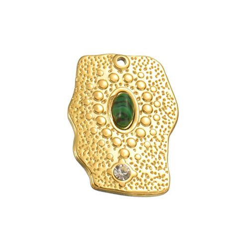 Collier À Breloques En Acier Inoxydable, Pierre Naturelle, Fournitures Exécutives, Bricolage, Vente En Gros, 4 Pièces