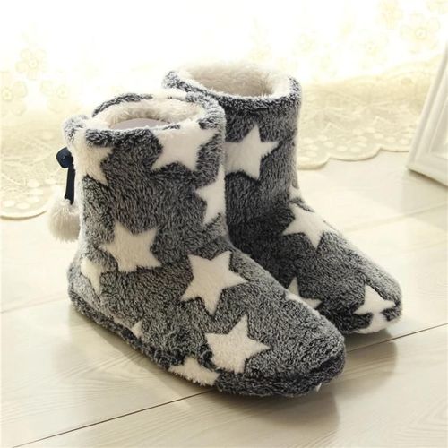 Pantoufles D'hiver En Coton Pour Femmes-Fond Épais,Bleu Foncé,Taille 38-39 Bleu Foncé,38-39