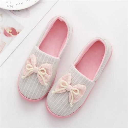 Pantoufles En Coton Antidérapantes Pour Femmes Enceintes-Automne/Hiver,Taille 37-38,Gris Gris,37-38