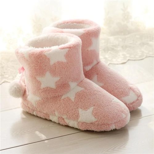 Pantoufles D'hiver En Coton Pour Femmes-Fond Épais,Dream Pink,Taille 38-39 Dream Pink,38-39
