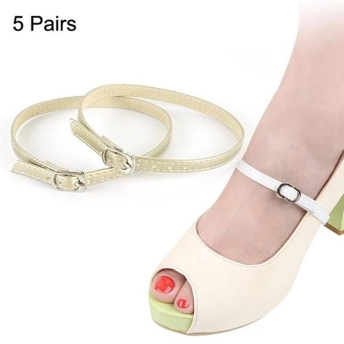 Talons Hauts-5 Paires De Chaussures En Cuir Avec Lacets Anti-Talon De Gold