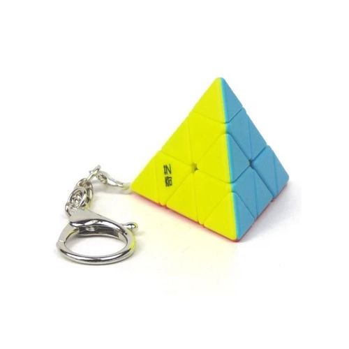 Mini porte-clés Magic Cube-2 PCS Jouet Pyramide de Décompression par