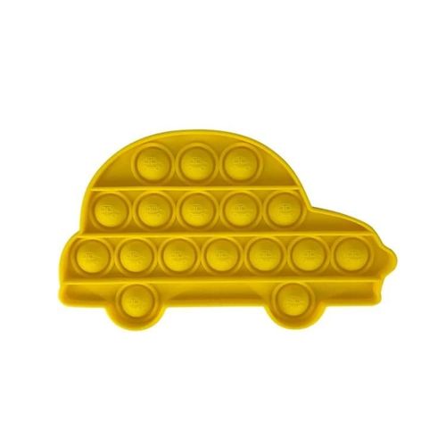 Jouet Éducatif Pour Enfant-5 Pcs Jeu De Société De Pressage De Silicone (Voiture,Jaune)