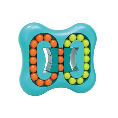 Jouets Magic Cube Rotatifs-4 PCS Jouets Éducatifs Decompression Bout des Doigts-Carré Cyan Bleu Carré Cyan Bleu