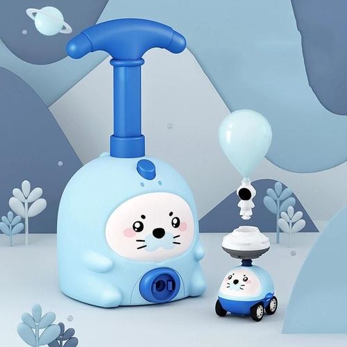 Pneumatique Air Powered Ballon Car Scooter Jouet-1 Voiture,6 Ballons,Blue Seal