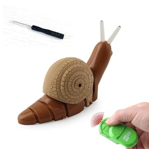 Jouet escargot télécommandé infrarouge électrique pour enfants-Gris Simulation Animal de compagnie par Gray