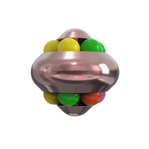 Psychedelic Magic Ball-Jouet éducatif de décompression en alliage d'aluminium,or rose