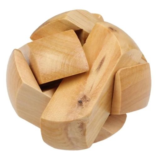 Wooden IQ Puzzle Ball-Jouet Magic Cube Pull-Apart de