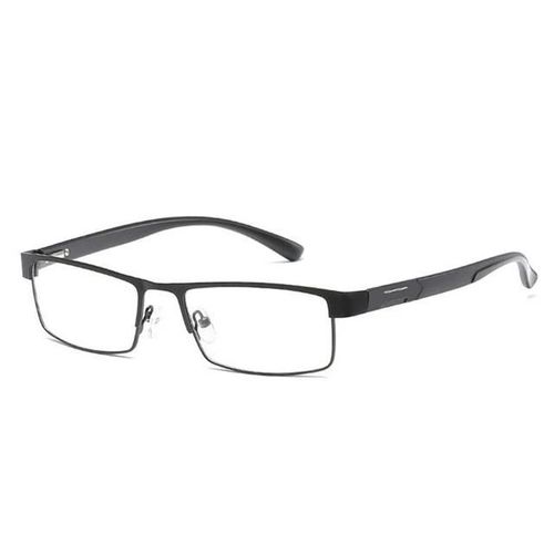 Lunettes De Lecture-Lunettes De Vue +2.00d Hyperopia,Noir Mat Monture En Métal Noir Mat 