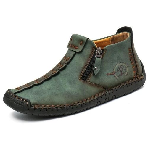 Bottes Martin Pour Hommes-Bottes D'outillage De Loisir Grande Taille En Vert Encre Par Ink Green,41