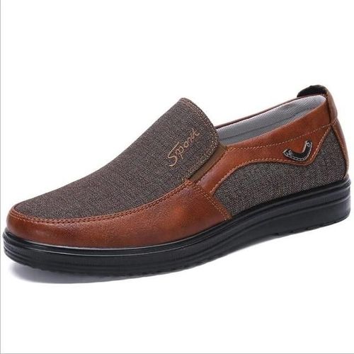 Chaussures Plates Basses Pour Hommes-Semelles Souples,Business Casual,Marron Rouge 35936 Marron Rouge,40