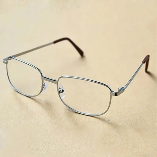 Lunettes De Lecture Presbytes-Monture Entièrement Métallique,Verres En Résine +3.50d Silver Silver