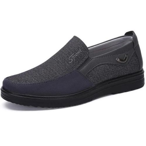 Chaussures Plates Basses Pour Hommes-Semelles Souples,Business Casual,Gris 48 Gris,48