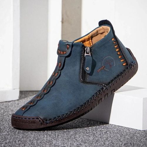 Bottes Martin Homme-Bottes D'outillage De Loisirs Grande Taille En Bleu-Bleu,41