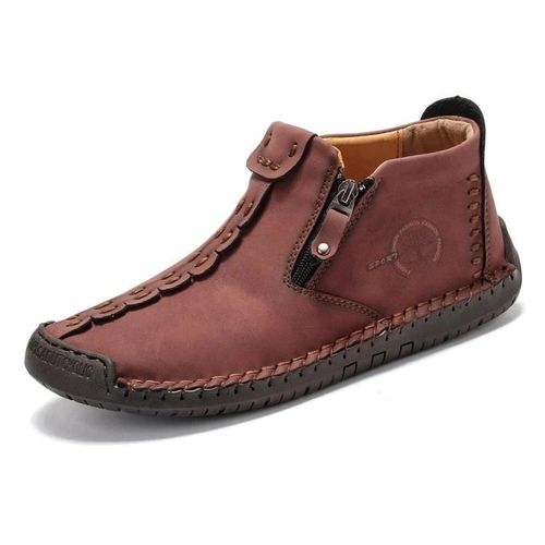 Bottes Martin Homme-Bottes D'outillage De Loisir Grande Taille En Rouge-Rouge,41