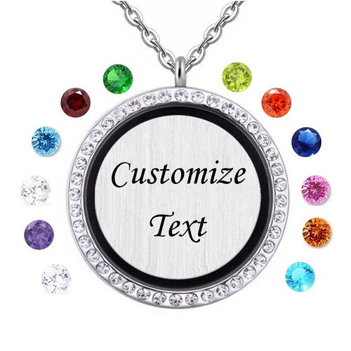 Médaillon Flottant En Verre Pour Femme Et Homme, Collier À Breloques En Strass, Bijoux Cadeau, Vente En Gros, 30mm