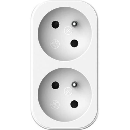 Biplite - QUARX - 2P 16A - Blanc et gris clair. conforme NF
