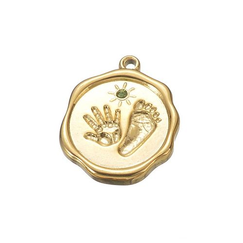 Breloques Mignonnes En Acier Inoxydable Pour Bébé, 5 Pièces/Lot, Bracelet, Collier, Pendentif Pour Bijoux, Résultats De Direction, Accessoires