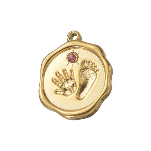 Breloques Mignonnes En Acier Inoxydable Pour Bébé, 5 Pièces/Lot, Bracelet, Collier, Pendentif Pour Bijoux, Résultats De Direction, Accessoires