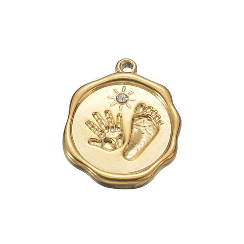 Breloques Mignonnes En Acier Inoxydable Pour Bébé, 5 Pièces/Lot, Bracelet, Collier, Pendentif Pour Bijoux, Résultats De Direction, Accessoires