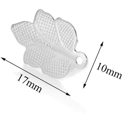 Boucles D'oreilles En Acier Inoxydable, 10 Pièces/Lot, Rose Fleur Et Feuilles, Connecteur De Poteau, Plaqué Or, Bricolage, Fabrication De Bijoux, Accessoire