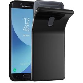 Coque Pour Samsung Galaxy J7 2018 En Noir Housse Protection Souple En Silicone Tpu Avec Antichoc Et Antirayures Ultra Slim Fin Gel Case Cover Bumper