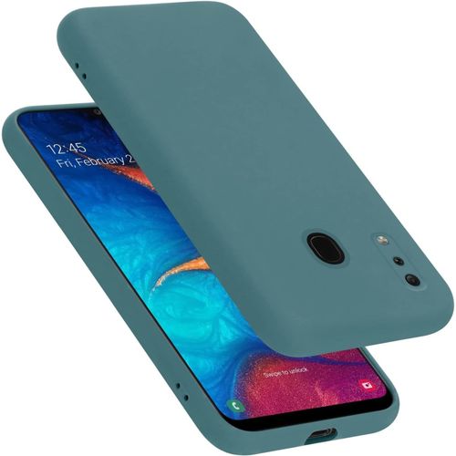 Coque Pour Samsung Galaxy A20 / A30 / M10s / A8s En Liquid Green - Housse Protection Souple En Silicone Tpu Avec Anti-Choc Et Anti-Rayures - Ultra Slim Fin Gel Case Cover Bumper