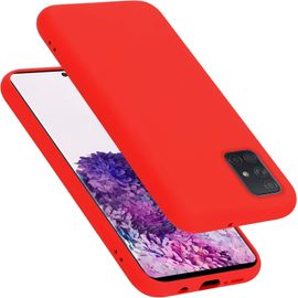 Coque Pour Samsung Galaxy A51 5g En Liquid Red Housse Protection Souple En Silicone Tpu Avec Antichoc Et Antirayures Ultra Slim Fin Gel Case Cover Bumper