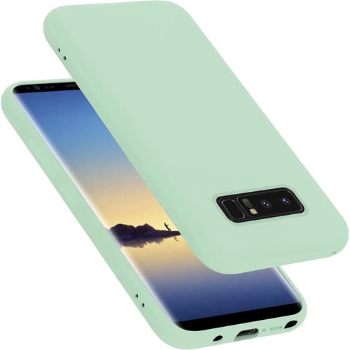 Coque Pour Samsung Galaxy Note 8 En Liquid Light Green - Housse Protection Souple En Silicone Tpu Avec Anti-Choc Et Anti-Rayures - Ultra Slim Fin Gel Case Cover Bumper