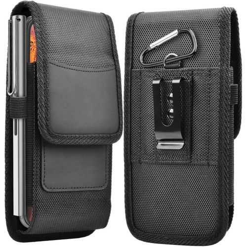 Coque Pour Téléphone Portable Avec Clip Ceinture Pour Samsung Galaxy Note 8 En Noir - Etui De Protection Pratique Avec Mousqueton Case Cover Avec Porte-Stylo