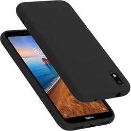 Coque Pour Xiaomi Redmi 7a En Liquid Black - Housse Protection Souple En Silicone Tpu Avec Anti-Choc Et Anti-Rayures - Ultra Slim Fin Gel Case Cover Bumper