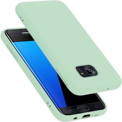 Coque Pour Samsung Galaxy S7 Edge En Liquid Light Green - Housse Protection Souple En Silicone Tpu Avec Anti-Choc Et Anti-Rayures - Ultra Slim Fin Gel Case Cover Bumper