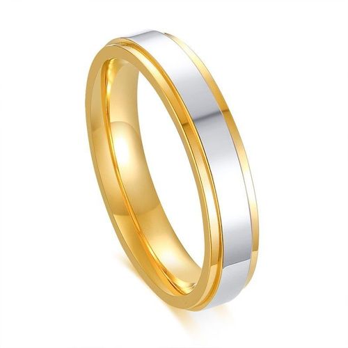 Vnox-Bague De Mariage En Acier Inoxydable Pour Homme Et Femme, Bijou De Document Doré, Idée De Cadeau Pour Amoureux
