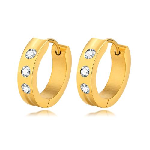 Vnox-Boucles D'oreilles Huggie En Pierre Cz Brillante Pour Femme Et Fille, Accessoire Chic En Métal Et Acier Inoxydable, Pour Document Localité, Cadeaux