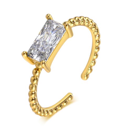 Vnox-Bagues En Pierre Carrées Colorées Pour Femmes, Bijoux De Fête Chics, Ultorsadée En Métal Pour Document Doré, Bague Jofinger