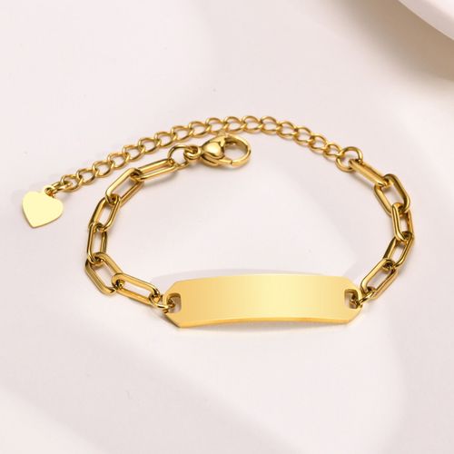 Vnox ? Bracelet Personnalisé Anti-Allergie Pour Bébé, Bracelet À Breloques Arc-En-Ciel En Acier Inoxydable Avec Nom Gravé Et Date Pour Nouveau-Nés, Filles Et Garçons