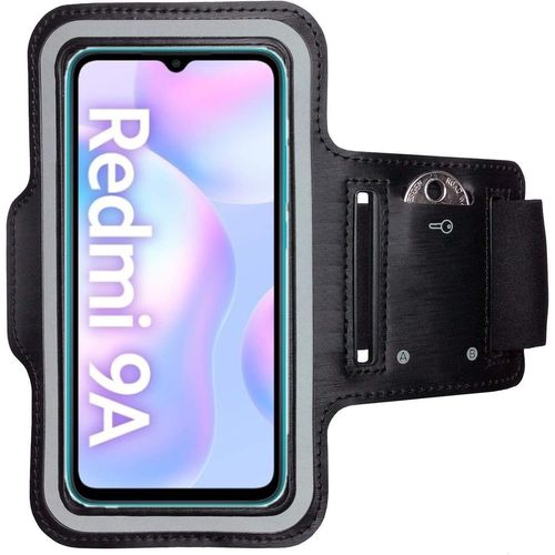 Brassard De Sport Pour Xiaomi Redmi 9a Brassard Pour Smartphone Accessoire De Sport Avec Poche Pour Les Clés Redmi 9a Accessoire Sport Brassard Téléphone Portable Noir