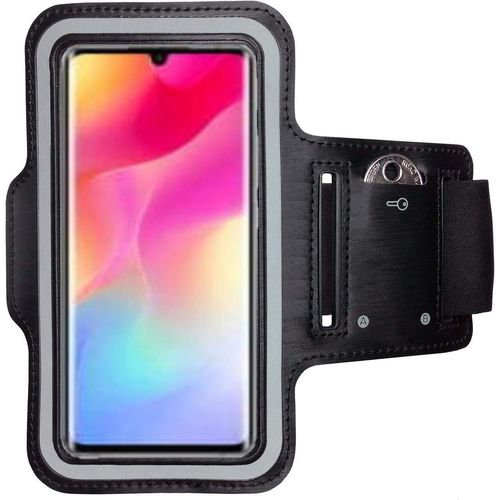 Brassard De Sport Pour Xiaomi Mi Note 10 Lite Brassard Pour Smartphone Accessoire De Sport Avec Poche Pour Les Clés Mi Note 10 Lite Accessoire Sport Brassard Téléphone Portable Noir